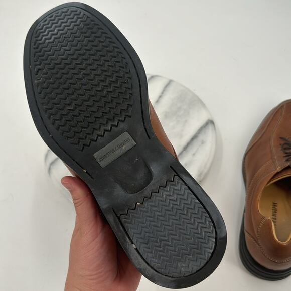 Johnston & Murphy Sheepskin leather lace up loafers - Picture 7 of 8